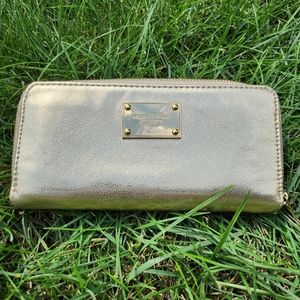 Michael Kors gold wallet